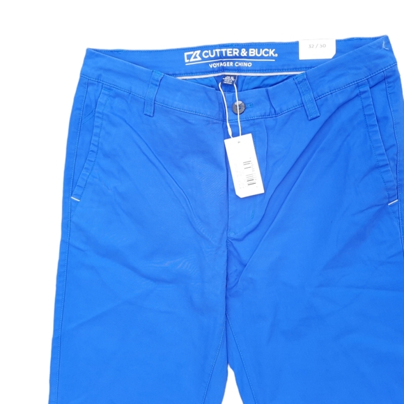 NWT Cutter & Buck Voyager Chino Stretch Golf Sports Pants Chelan 32x30 MCB00002 - Picture 2 of 6